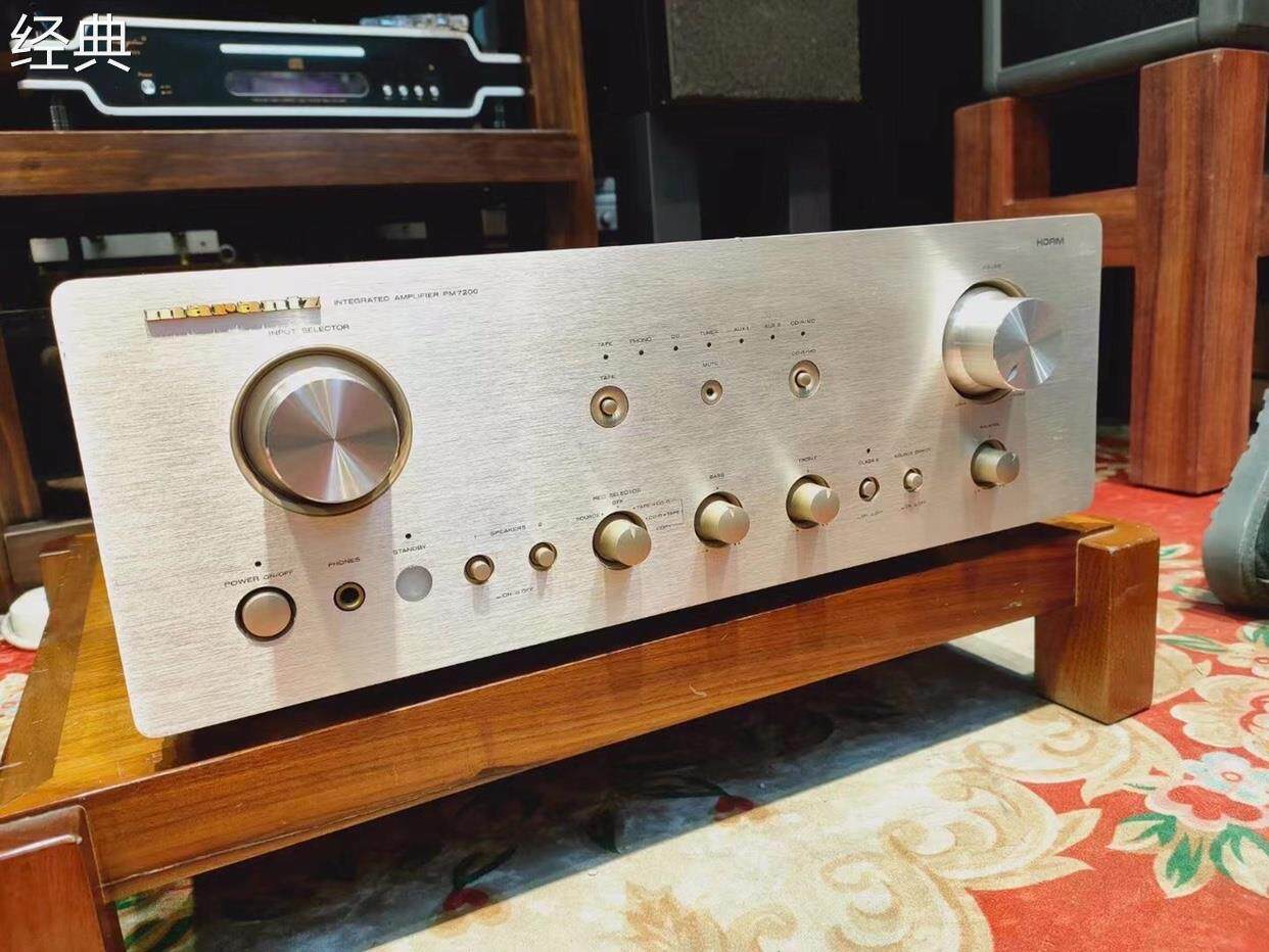 二手原装马兰士pm7200纯功放机家用发烧hifi音乐两声道输出的音响