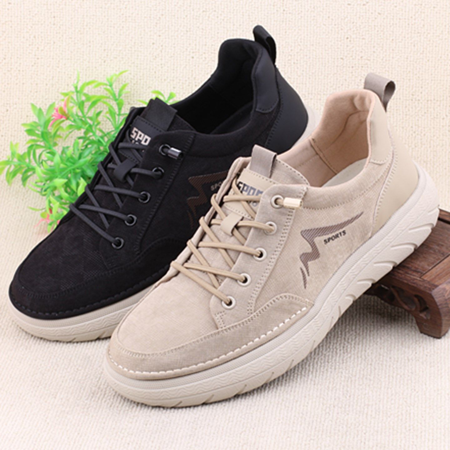 26新款老北京布鞋男鞋轻便软底舒适宽松爸爸鞋系带防滑男士单鞋子,流行男鞋,布鞋,淘宝优惠券,粉丝福利购,淘宝优惠卷