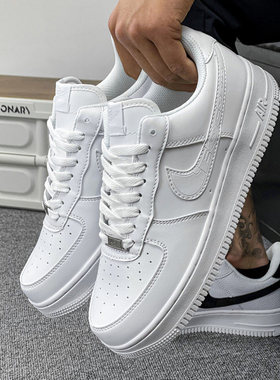 官网正品空军一号AF1男鞋莆田aj女款小白鞋af1增高学生休闲板鞋