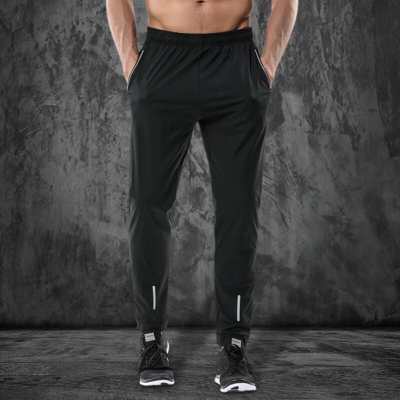 运动裤加绒保暖足球健身拉链小脚