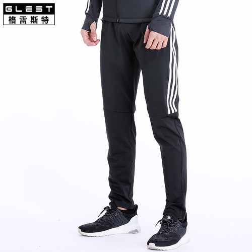 秋冬健身运动裤男加绒足球训练