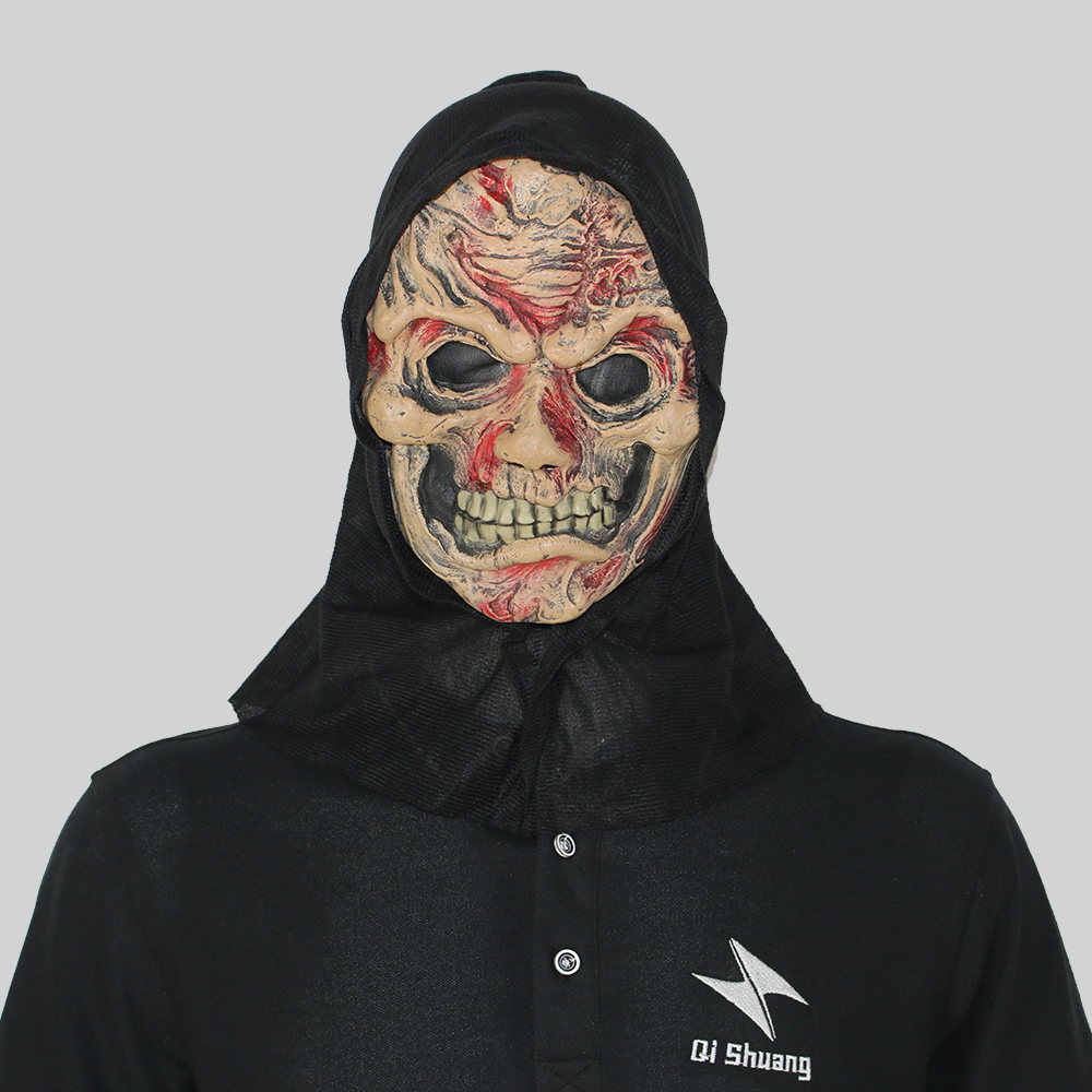 惊声尖叫腐烂脸影视面具化妆舞会恐怖鬼脸头套万圣节派对恶搞道具