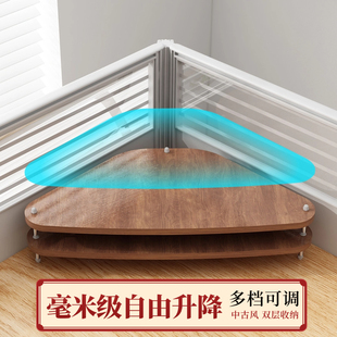 显示器支架垫高办公室桌面收纳置物架 三角电脑增高架转角工位台式