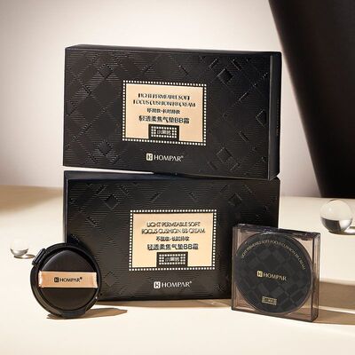 小黑砖轻透柔焦气垫BB霜粉底液遮瑕哑光雾感轻薄持久正品牌