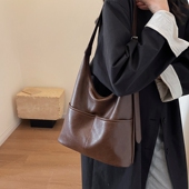 小众质感腋下包女2023新款 高级感复古通勤托特包大容量斜挎单肩包