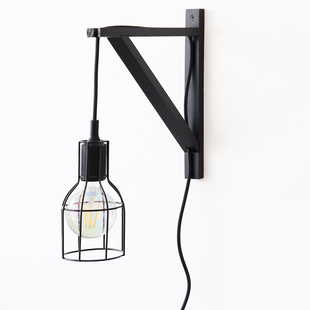 WULIHOME 三角木质隔板架灯架DIY衣架挂植物架多功能壁挂装饰