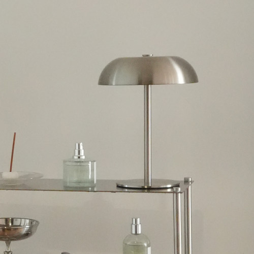 WULIHOME蘑菇金属不锈钢色小夜灯