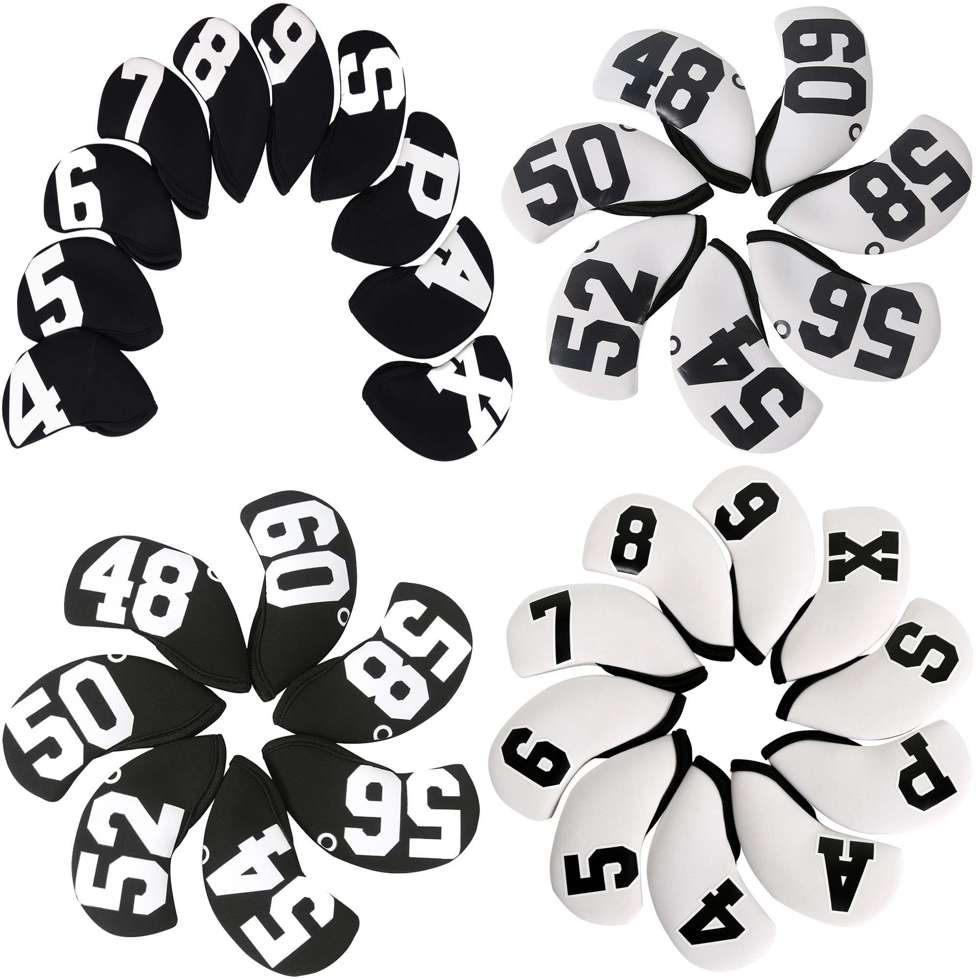 角度杆切杆沙杆套铁杆套高尔夫球杆套杆头套球头保护帽套布料挖杆