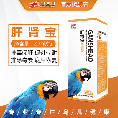 心连心鸽药鹦鹉鸟用保肝护肝促进新陈代谢增强体质免豁肝肾宝20ml