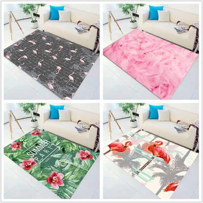 ins火烈鸟潮牌地毯卧室床边少女