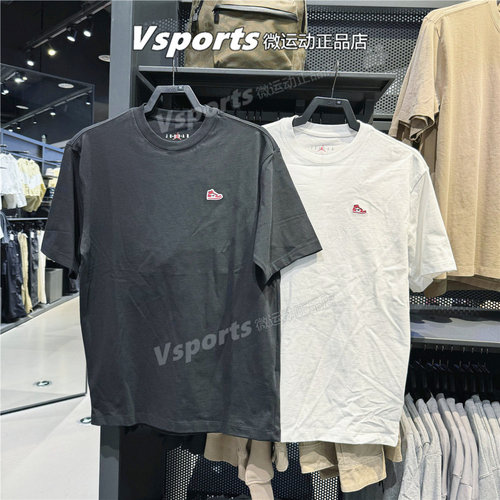 JORDAN耐克短袖男2025新款运动宽松纯棉舒适t恤FN5983 HJ2327-010