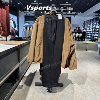 Nike耐克男裤2025秋冬季加绒保暖运动休闲宽松直筒长裤HV1091-010