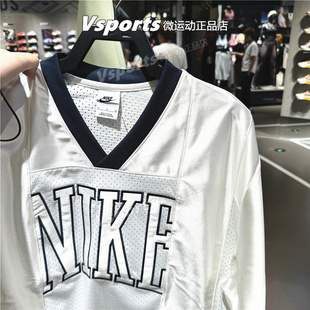 专柜正品耐克t恤女2025夏季新款运动宽松背后印花速干短袖 HJ0281
