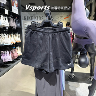 NIKE耐克短裤女裤2024夏季新款训练运动休闲宽松五分裤HF6941-010