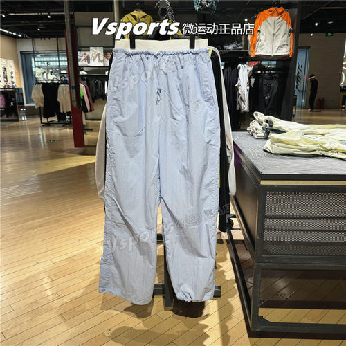 正品耐克长裤女2026新款训练运动休闲梭织宽松直筒裤子IR7573-411