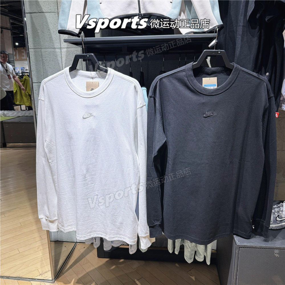 正品Nike耐克卫衣男子2025运动纯棉舒适简洁长袖套头衫DO7391-010