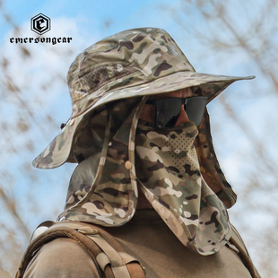 爱默生“伞蜥”沙漠登山徒步防晒沿边帽渔夫帽大帽檐奔尼帽防泼水