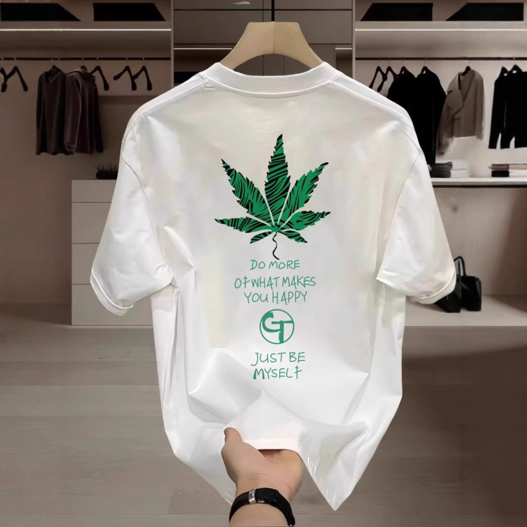 美式痞帅休闲纯棉短袖T恤青年男