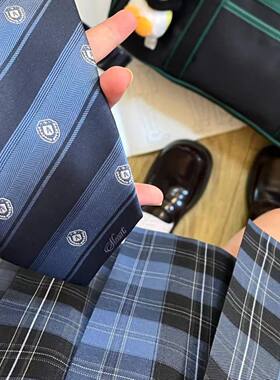 【雾沧海】洛小奈JK新款蓝色校供学院风JK制服半身裙百褶裙格裙