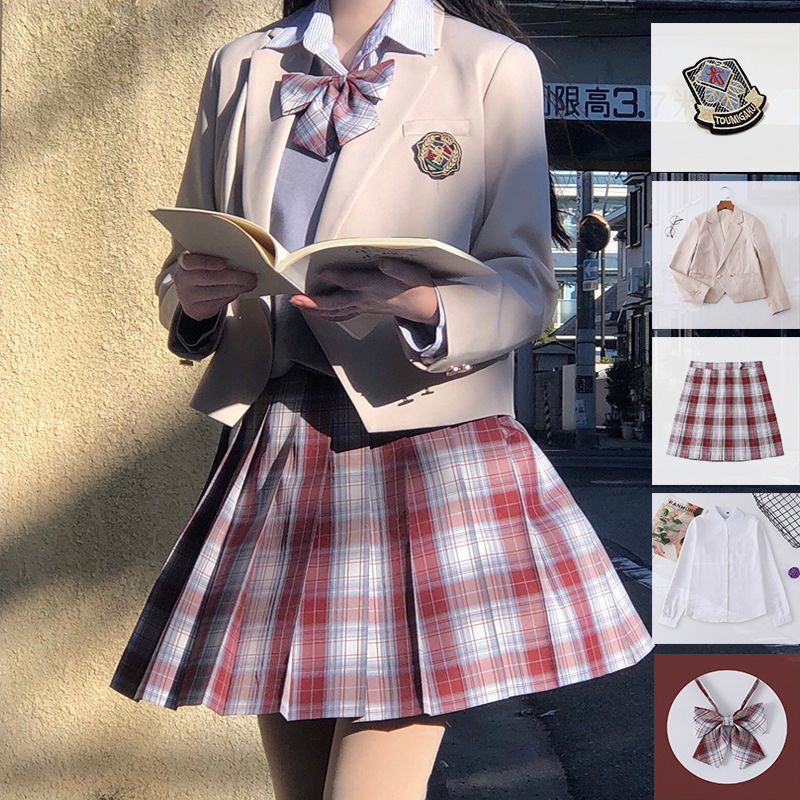 JK格裙正版西装制服套装全套秋冬季初高中女学生学院风校服款