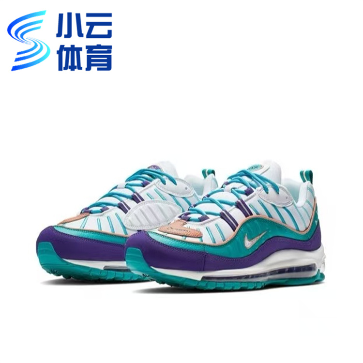耐克AirMax98蓝紫低帮跑步鞋