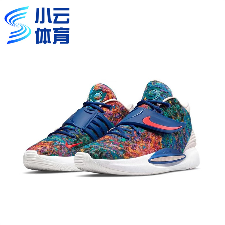 耐克Nike Zoom KD14杜兰特14代扎染男子实战篮球鞋CZ0170-400