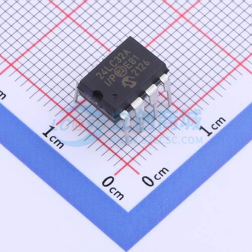 24LC32A-I/P PDIP-8 EEPROM 全新原装 元器件BOM配单
