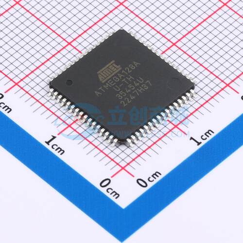 ATMEGA128A-AU TQFP-64(14x14) 单片机(MCU/MPU/SOC) 全新原装 元