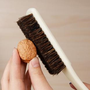 长柄大号猪鬃毛刷子特大硬毛刷文玩核桃金刚菩提核桃清理包浆刷子