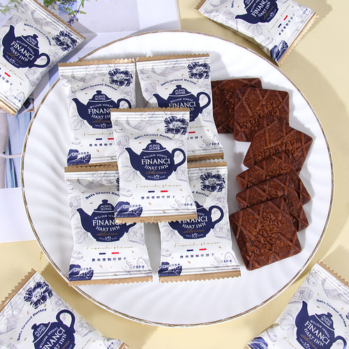 mokcoke莫可卡费南雪咖啡饼干薄酥脆500g结婚喜糖果喜饼干小零食