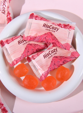 英国RisCozy瑞可滋白桃味果汁夹心软糖结婚喜糖伴手礼用婚礼糖果