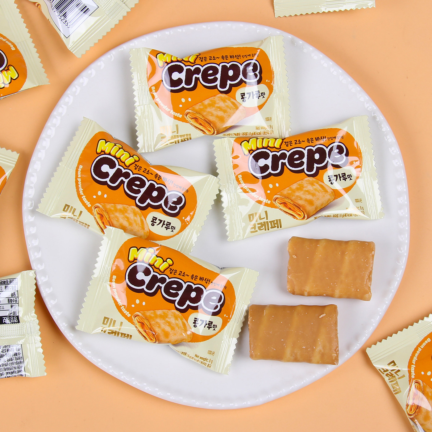 汇佳黄豆味代可可蛋卷巧克力喜饼干结婚订婚庆喜糖果小零食年货