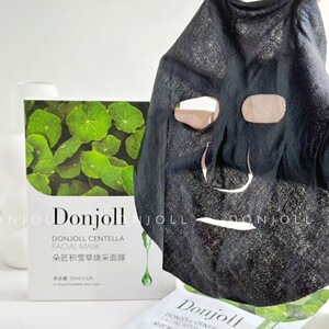 【3盒/共15片】朵匠积雪草焕采面膜补水保湿黑膜（新包装）