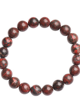 好锦男女情侣款天然朱砂矿石手链