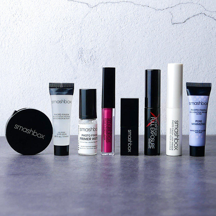 美国 smashbox 小样集合 睫毛膏 唇膏 唇釉 眼影 套装拆卖