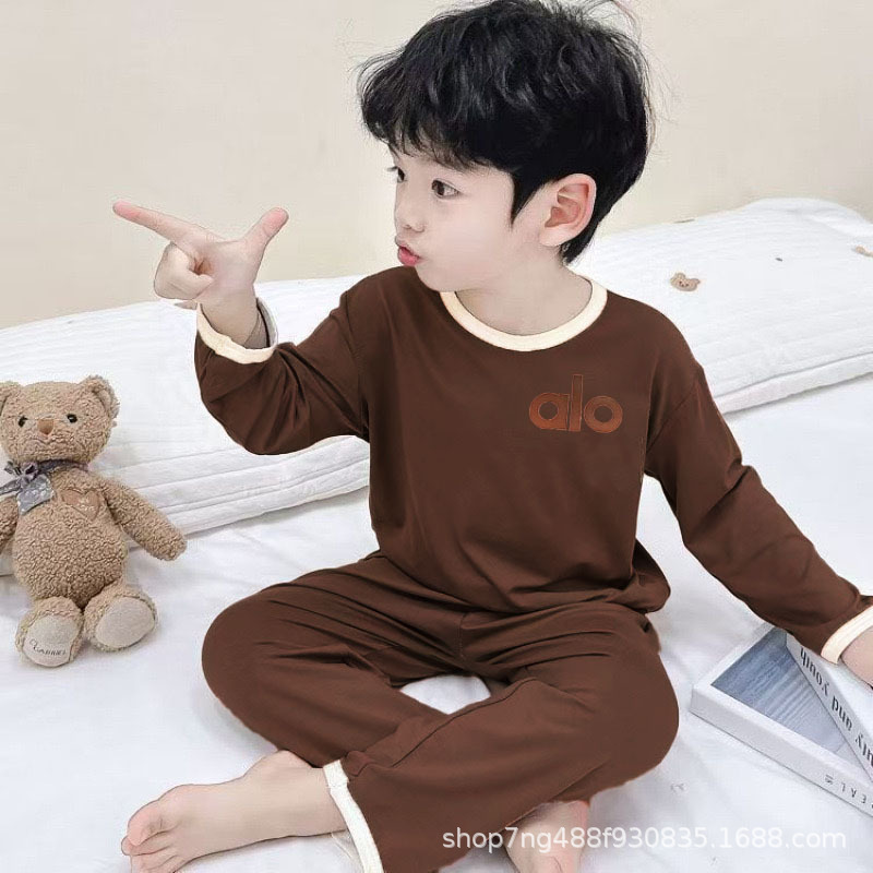 2025新款德荣居家秋装儿童套装透气秋衣秋裤两件套宝宝休闲套装