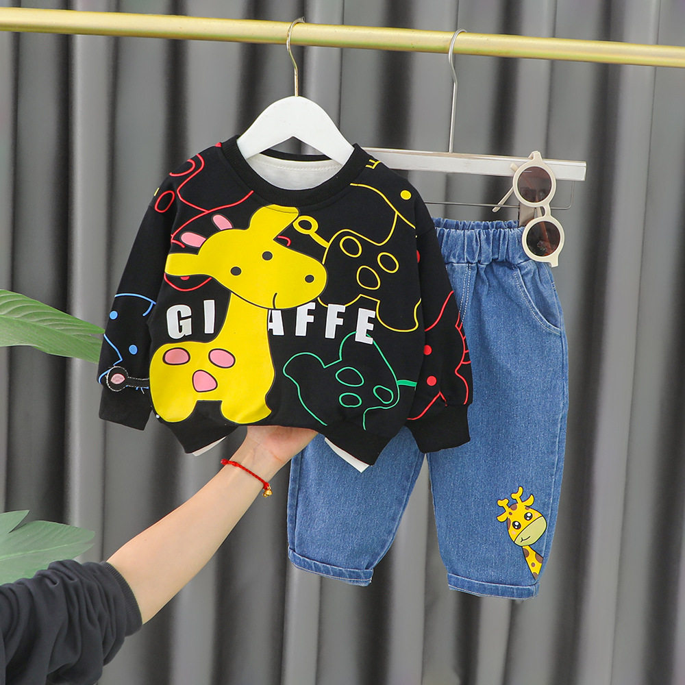 1岁男童帅气秋装套装2宝宝春秋两件套3小童潮卫衣4婴儿童秋款童装