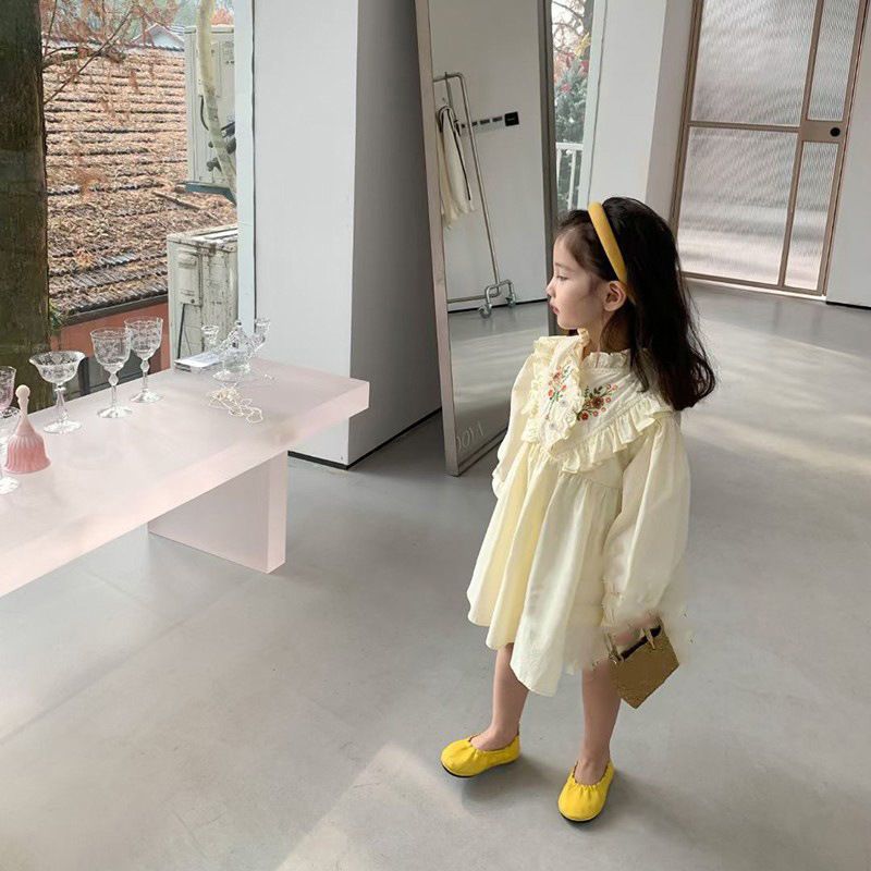 女童连衣裙春秋2024新款儿童洋气秋装学院风公主裙中小童宝宝裙子