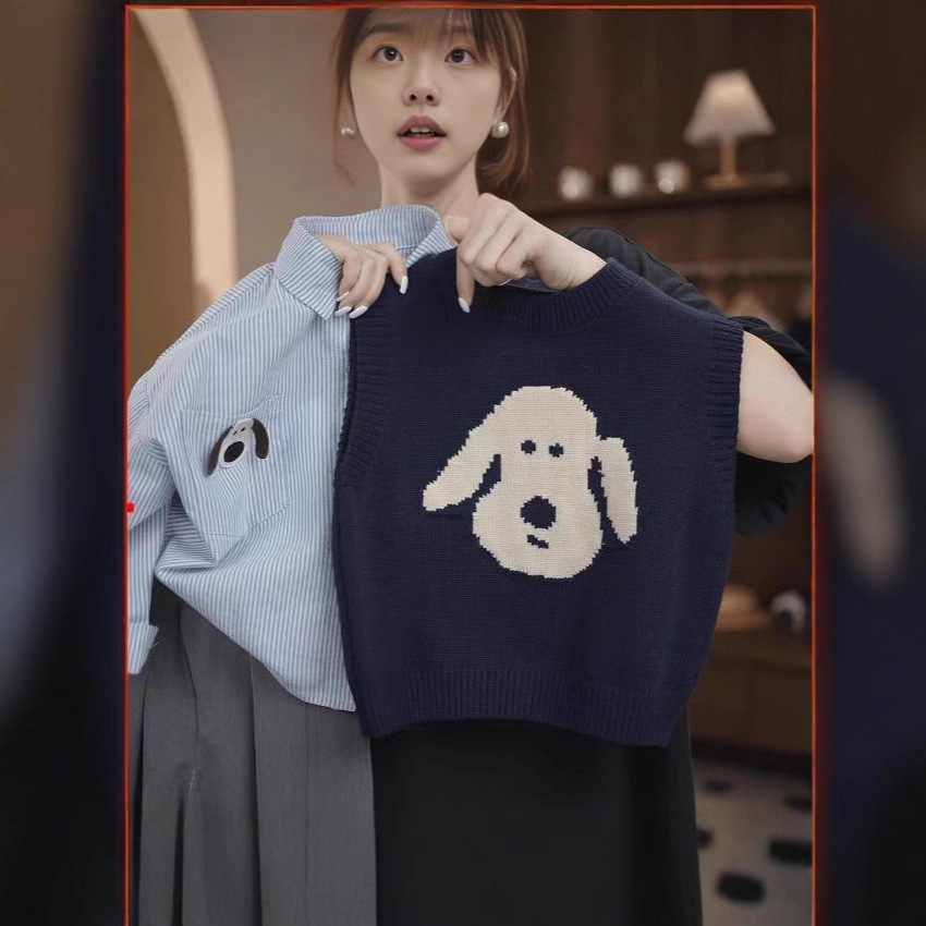 男童毛衣2025秋季新款儿童秋装上衣男宝宝针织马甲男孩衬衫套装潮