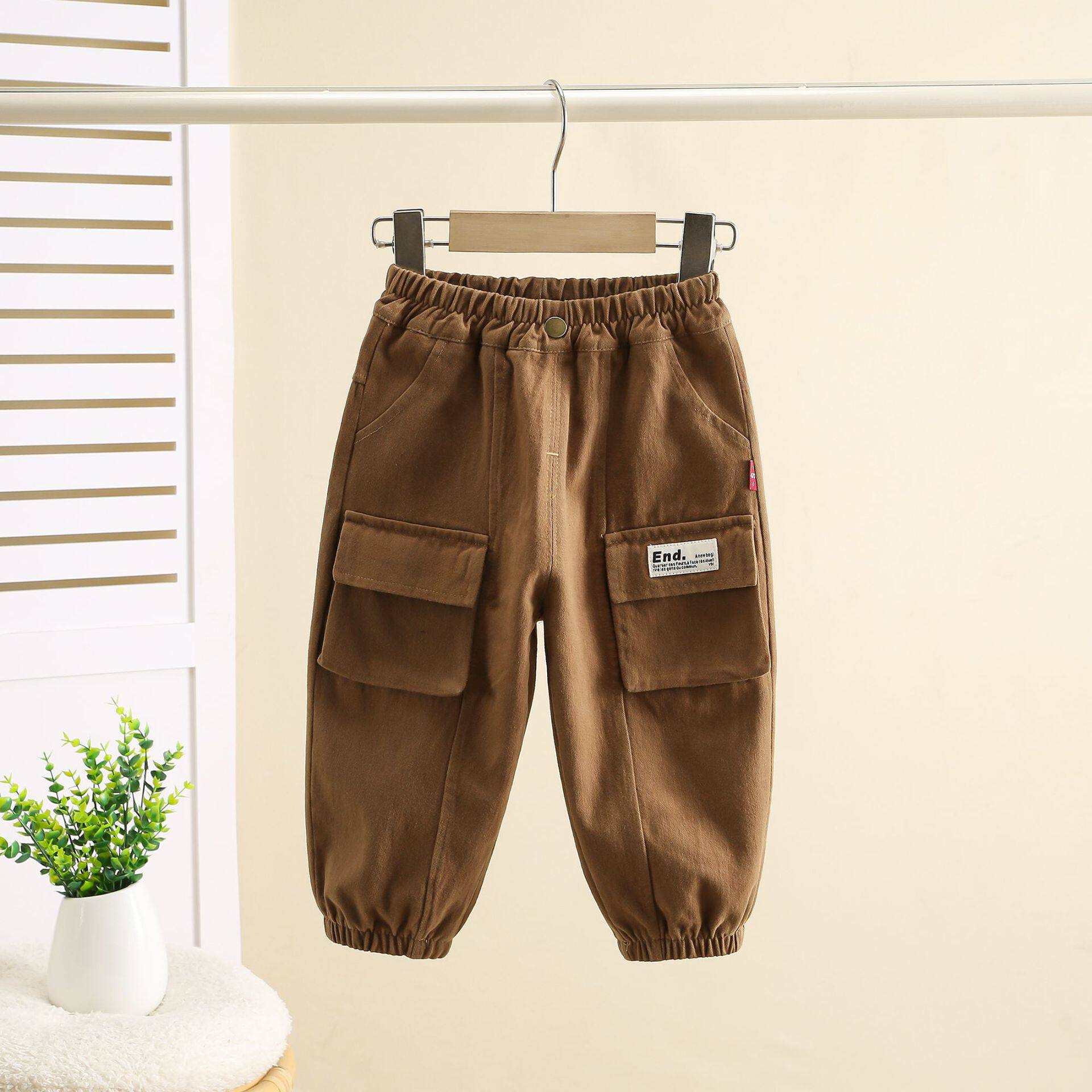 男童春秋长裤宝宝帅气秋季休闲婴儿童裤洋气工装裤子外穿秋装