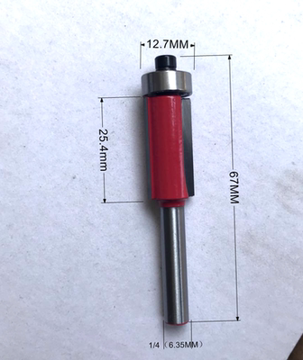 1/4柄6.35MM 修边机雕刻机铣刀修边刀1/4*1/2*25.4MM刀片长度