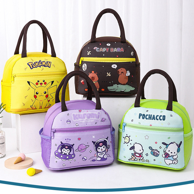 卡通保温饭盒袋儿童手提便当袋子