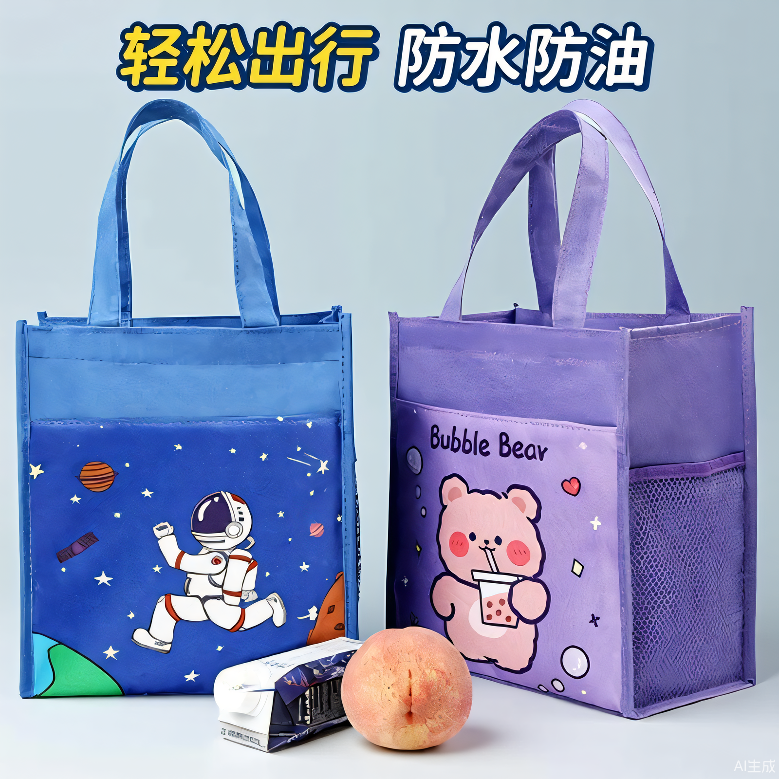 学生饭盒袋防水大容量