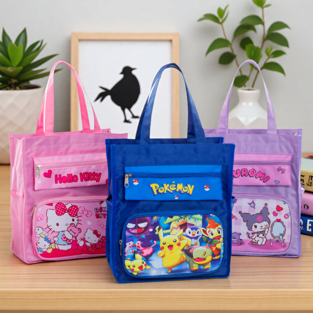 卡通A4多功能防水补习袋