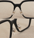 欧版 板材眼镜加高改装 金属鼻托可调节角度高度改善佩戴下滑等问题