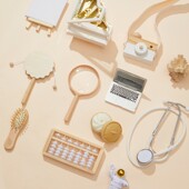 原木风抓周道具用品一周岁套装 男女宝宝生日仪式 布置抓阄礼地毯