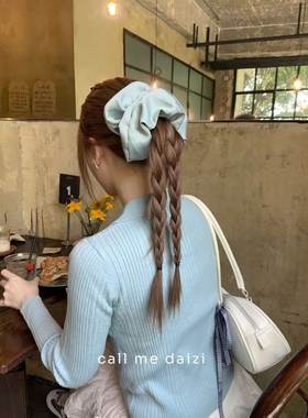 高级感发圈缎面发绳时尚