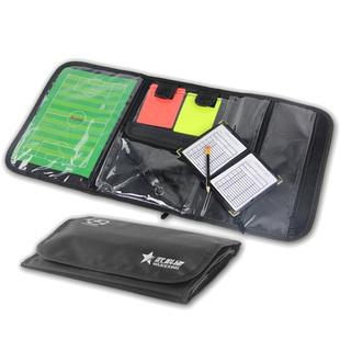 足球比赛裁判员用品装备器材巡边旗挑边器红黄牌等裁判包收纳包