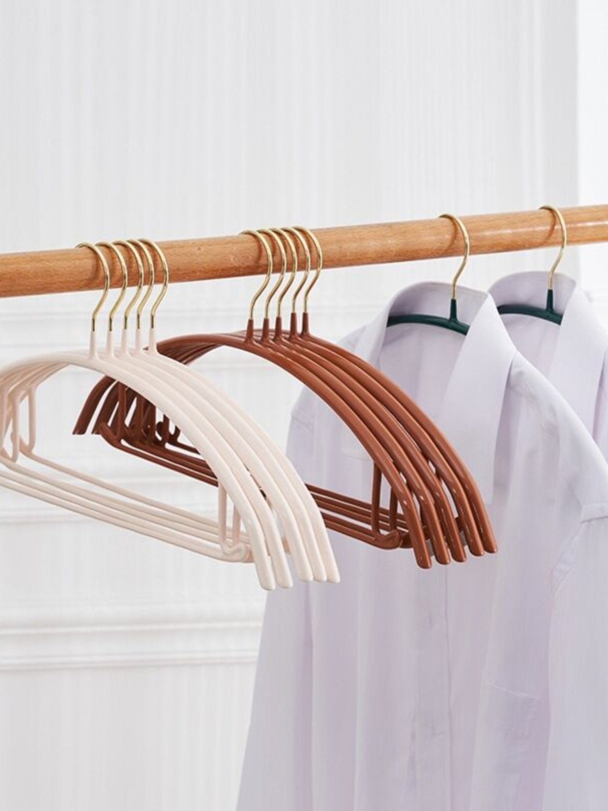 家用阳台衣架挂衣肩无痕加粗防滑晾衣架不起包学生收纳凉衣服撑子,收纳整理,金属衣架,淘宝优惠券,粉丝福利购,淘宝优惠卷