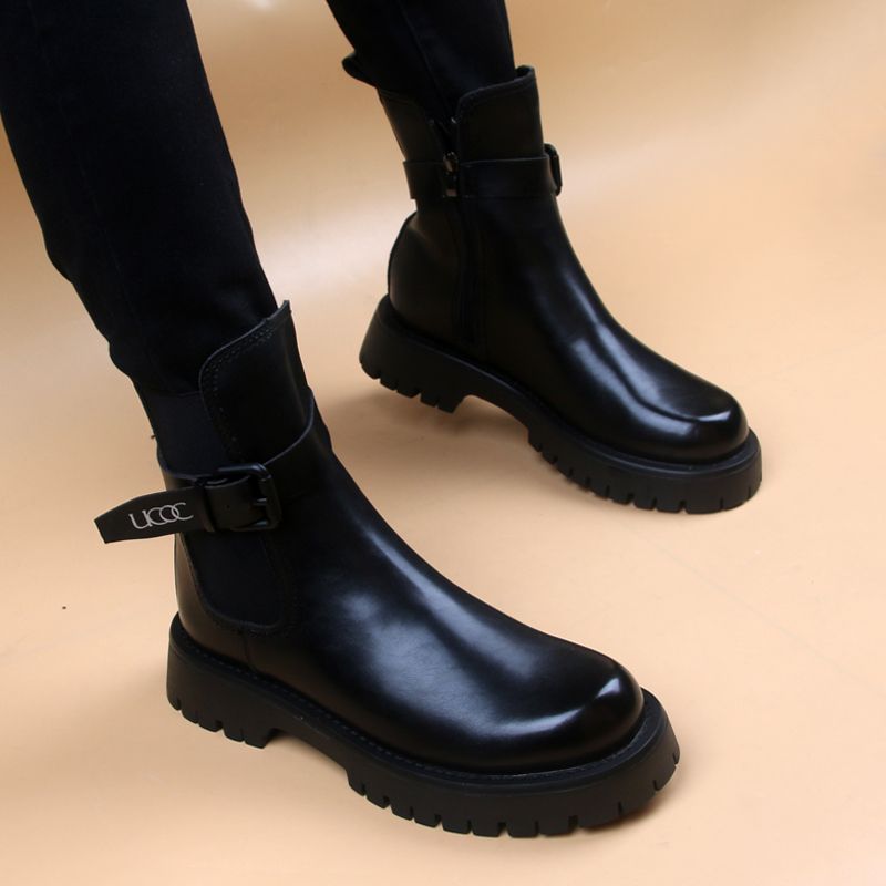 欧美马丁靴2022秋机车靴时尚男靴